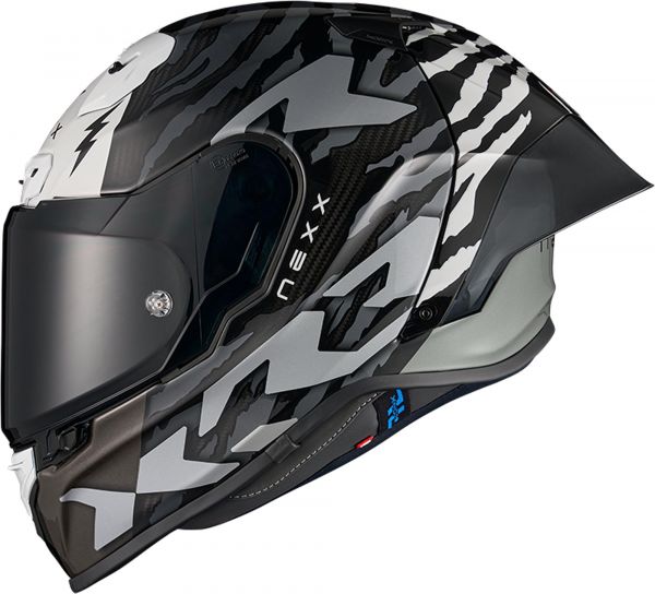 NEXX X.R3R Ziger Carbon Integralhelm Schwarz Grau
