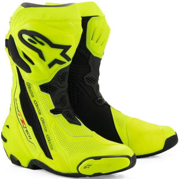Alpinestars Supertech R Vented Stiefel Neongelb / Schwarz