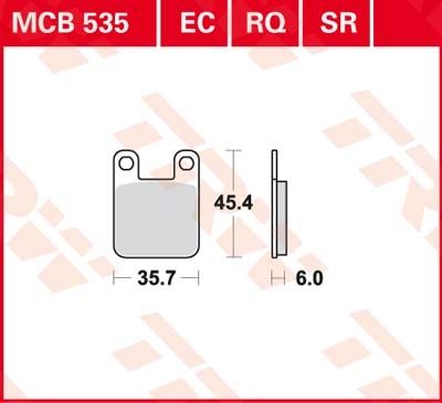 Lucas Scheibenbremsbeläge MCB535EC