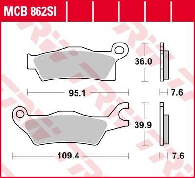 Lucas Scheibenbremsbeläge MCB862SI