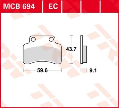 Lucas Scheibenbremsbeläge MCB694EC
