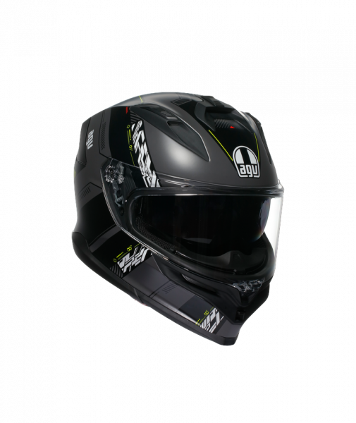 AGV K7 Kyber Integralhelm Mattgrau / Fluogelb