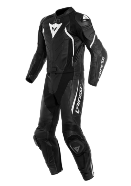 Dainese Avro D2 Zweiteiler Lederkombi Schwarz Weiß