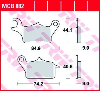 Lucas Scheibenbremsbeläge MCB882
