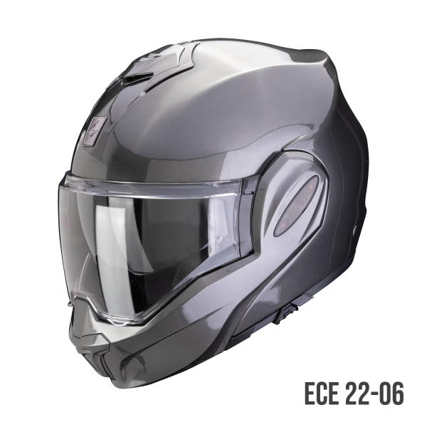 Scorpion Exo-Tech Evo Pro Solid Metallic Grau (ECE 22-06)