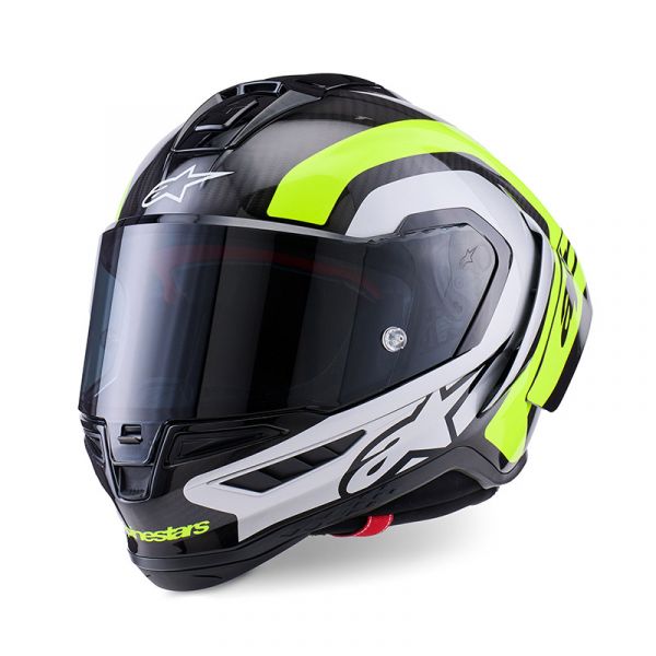 Alpinestars Supertech R10 Integralhelm Arius Schwarz Silber Neongelb