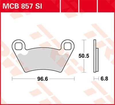 Lucas Scheibenbremsbelag MCB857SI