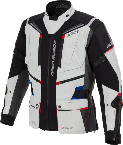 Büse Open Road III Textiljacke Damen Hellgrau