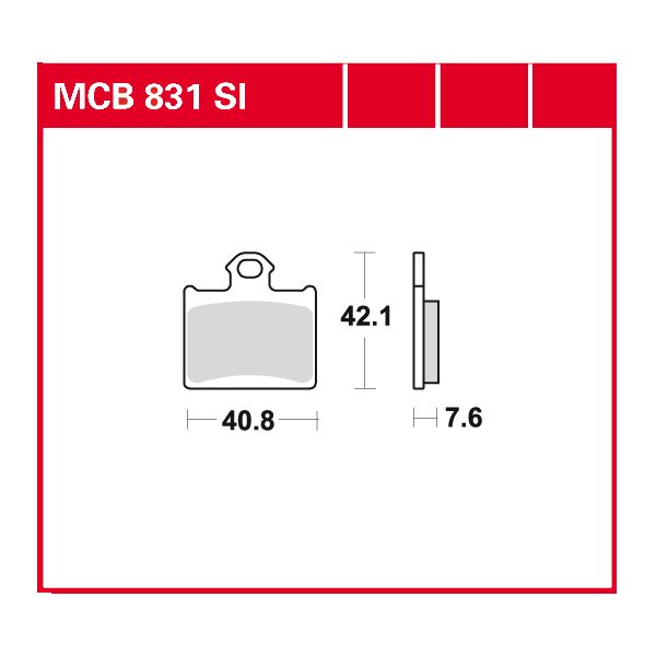 Lucas Scheibenbremsbeläge MCB831EC