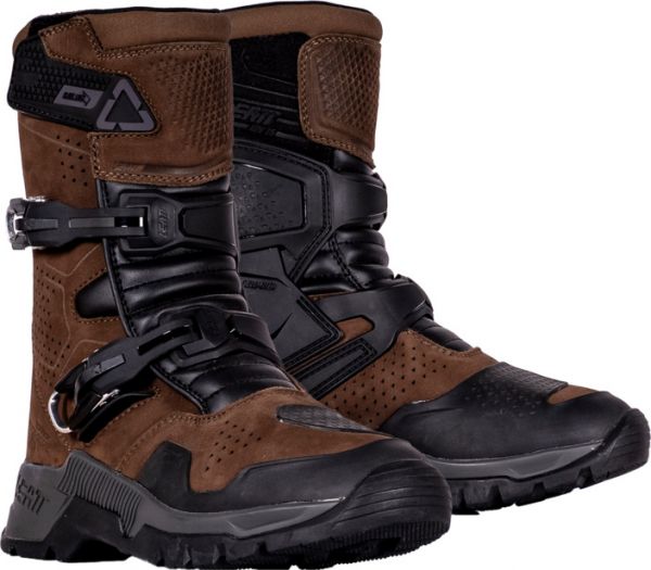 Leatt ADV HydraDri 7.5 Short V24 Motorradstiefel Braun / Schwarz
