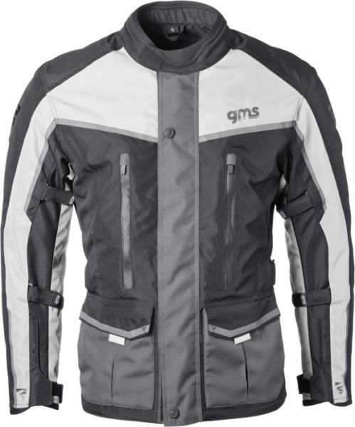 GMS Twister Neo WP wasserdichte Tourenjacke Schwarz / Grau / Weiß