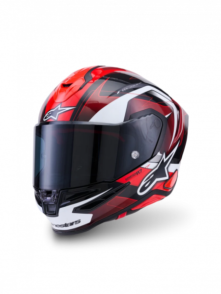 Alpinestars S-R7 Integralhelm Kinetis Schwarz / Rot / Weiß