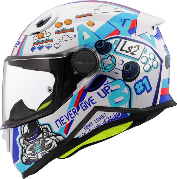 LS2 FF812 Kid Next Level Kinder Helm Weiß