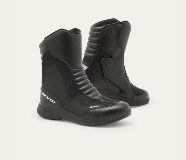 REV'IT! Grit GTX Motorradstiefel Wasserdicht Schwarz