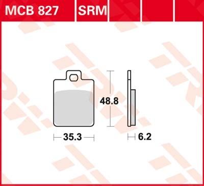 Lucas Scheibenbremsbeläge MCB827SRM