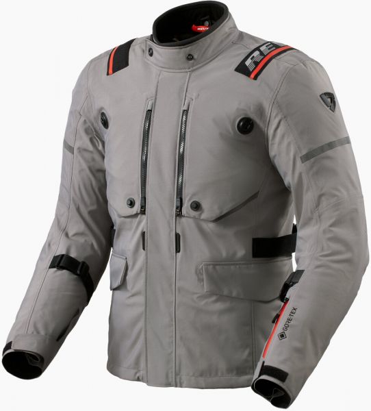 REV'IT! Vertical GTX wasserdichte Textiljacke Dunkelgrau