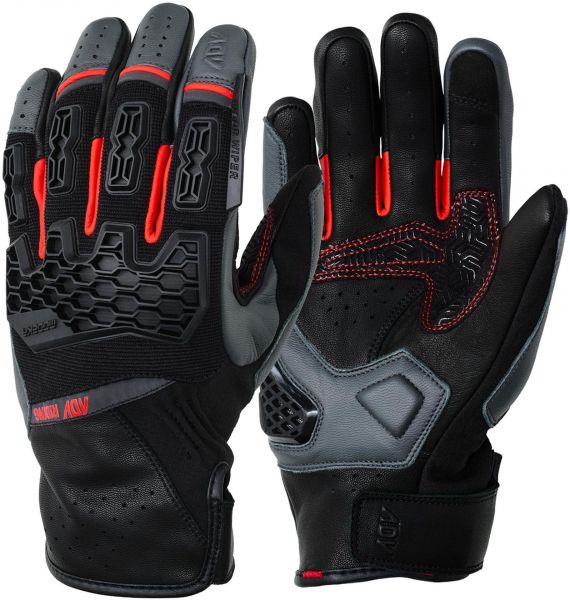 Modeka Atlaz Handschuhe Schwarz / Dunkelgrau