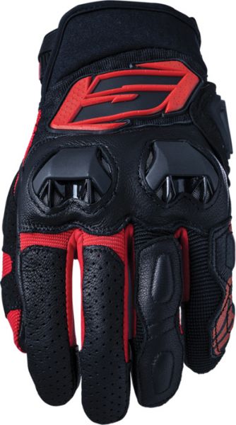 FIVE SF3 sportlicher Kurzhandschuh Schwarz / Rot