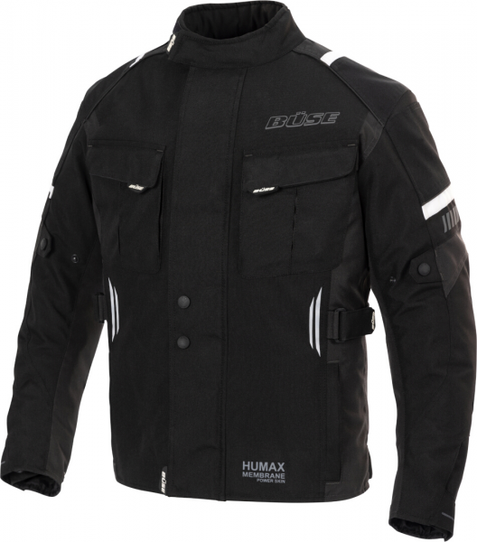Büse Breno Pro Textiljacke Kinder Schwarz / Anthrazit