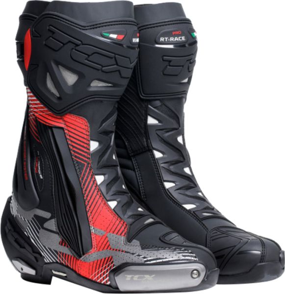TCX RT-Race Pro Air Motorradstiefel Schwarz / Rot / Weiß
