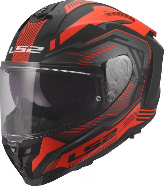LS2 FF817 Challenger II Integralhelm Dravix Rot