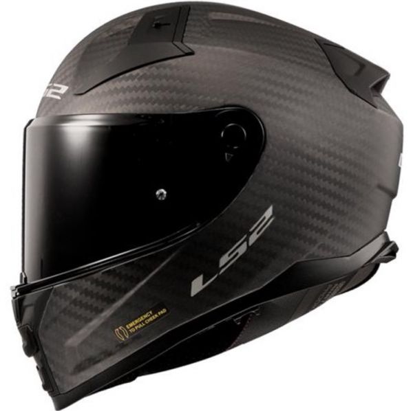 LS2 FF811 Vector II Carbon Integralhelm Solid Matt Schwarz - ECE 22-06