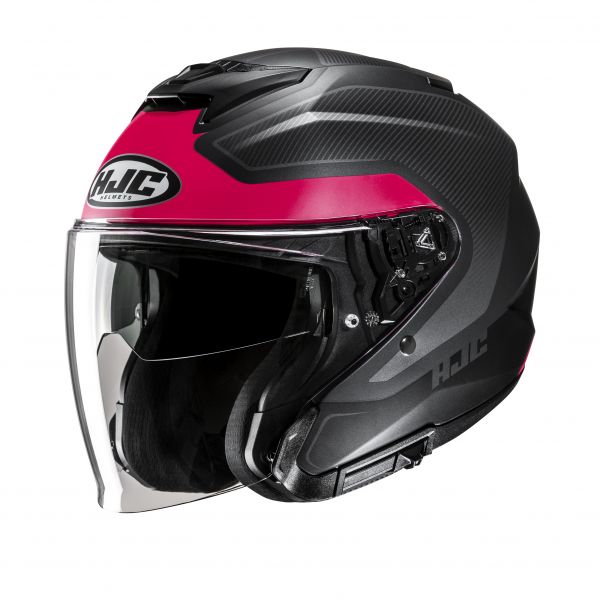 HJC i31 Jethelm Tevis MC8SF Mattschwarz / Pink