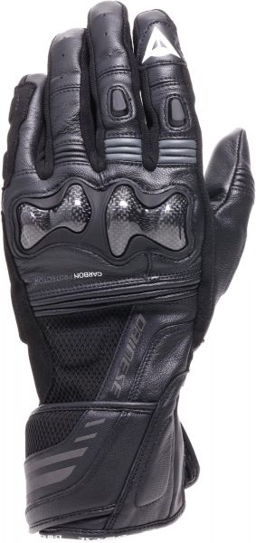 Dainese Reacto Carbon Long Motorrad Handschuhe Schwarz / Anthrazit