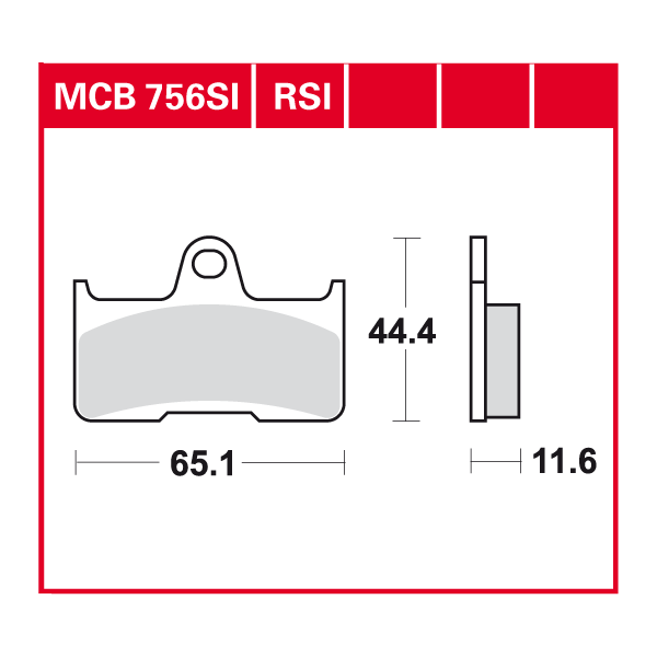 Lucas Scheibenbremsbelag MCB756RSI