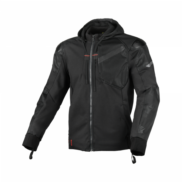 MACNA Distec Motorradhoodie Schwarz