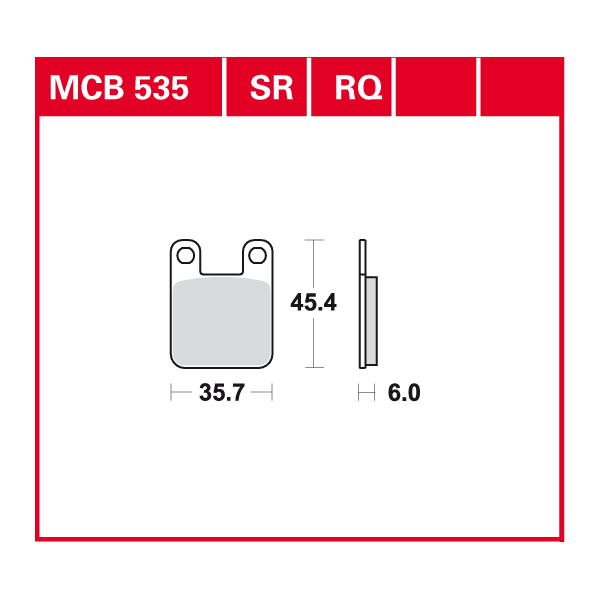 Lucas Scheibenbremsbelag MCB535RQ