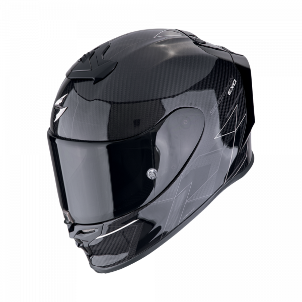 Scorpion Exo-R1 Evo Carbon Air Integralhelm Cynergy Schwarz / Weiß (ECE 22-06)