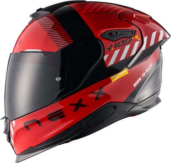 NEXX Y.100R Fade Integralhelm Rot / Schwarz