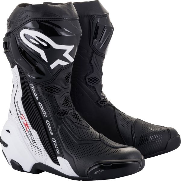 Alpinestars Supertech R Vented Stiefel Schwarz / Weiß