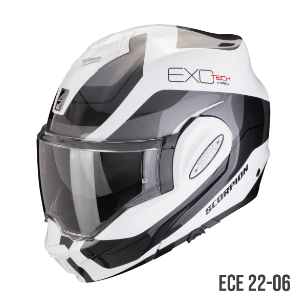 Scorpion Exo-Tech Evo Pro Commuta Weiß / Silber (ECE 22-06)