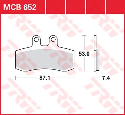 Lucas Scheibenbremsbelag MCB652