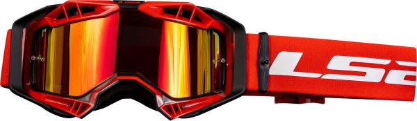 LS2 Aura Pro Crossbrille MX Goggle Rot / Schwarz