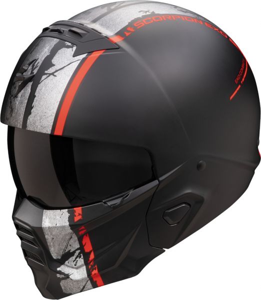 Scorpion Exo-Combat II Jethelm Lord Matt Schwarz / Rot (ECE 22-06)