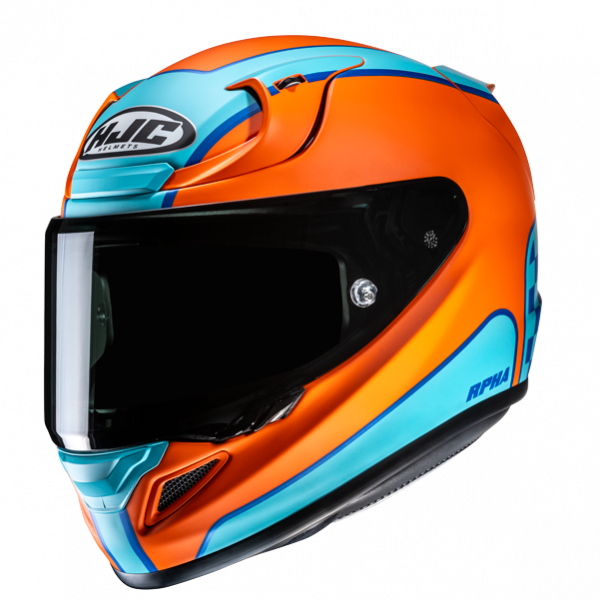 HJC RPHA 12 Integralhelm Respon MC27SF Orange / Blau
