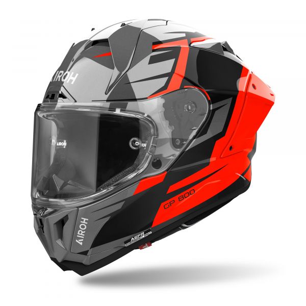 Airoh GP 800 Master Integralhelm Grau / Schwarz / Orange