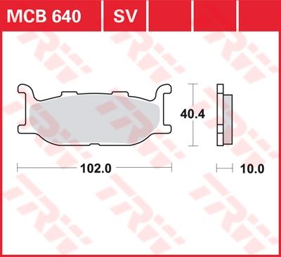 Lucas Scheibenbremsbelag MCB640SV