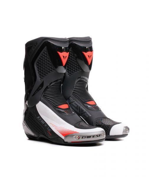 Dainese Torque 4 Air Sportstiefel Schwarz / Weiß / Fluorot