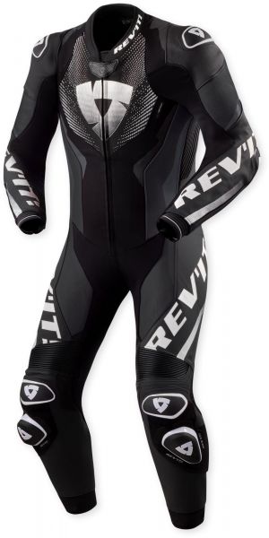 REV'IT! Hyperspeed 3 Lederkombi Einteiler Schwarz / Weiß