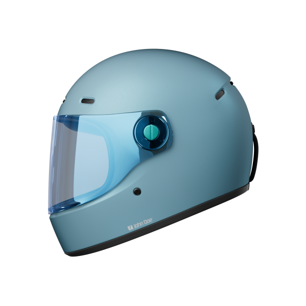 John Doe JD/ONE Motorradhelm Frozen Steel Blue