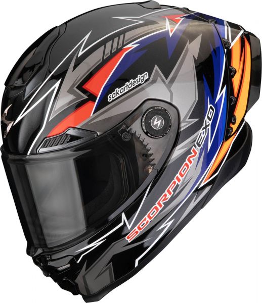 Scorpion Exo-Race Air Integralhelm Move On Schwarz / Blau / Orange