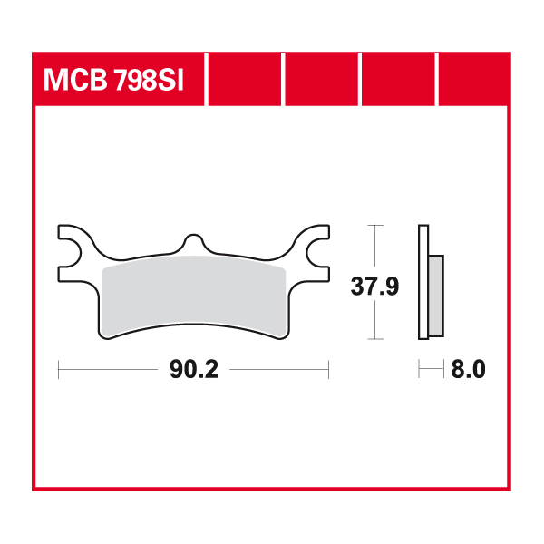 Lucas Scheibenbremsbelag MCB798SI