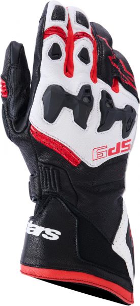 Alpinestars SP-9 Handschuh Schwarz / Weiß / Bright Red