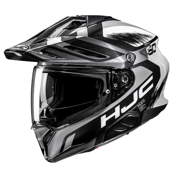 HJC RPHA 60 Adventurehelm Quid MC5 Schwarz / Grau / Weiß