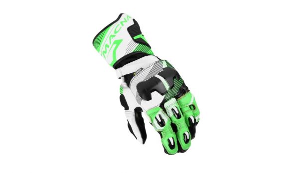 Macna Powertrack 2.0 Rennhandschuhe Schwarz / Grün
