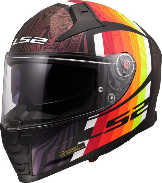 LS2 FF811 Vector II Integralhelm Freedom Schwarz / Chameleon - ECE 22-06